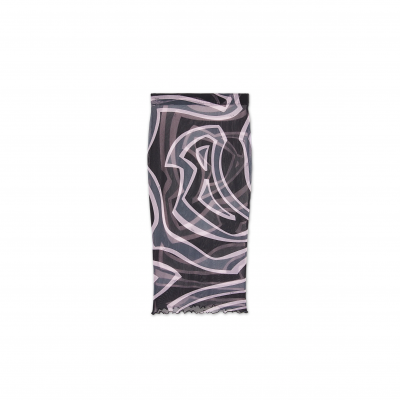 PUCCI LABIRINTO PRINT MIDI SKIRT IN TULLE 5UJV105U749047